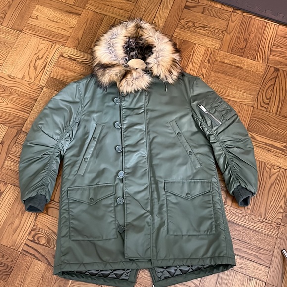 The Kooples Oversized “Leased” Parka | Sz 1/XXL - Picture 10 of 11